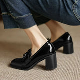 Klara – Zapatos de tacón tipo loafer