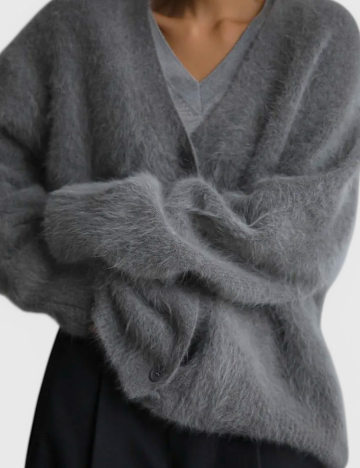 Daniela Cardigan de Mezcla de Cachemira Suave