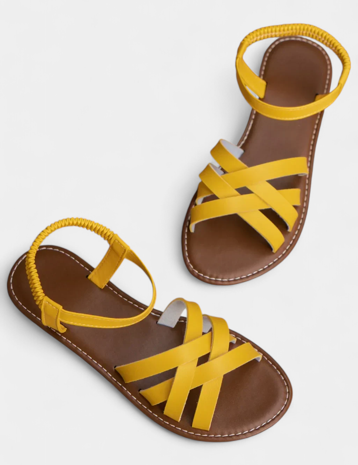 Romee Sandalias Planas con Tiras y Comodidad Todo el Día