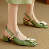 Mathilde – Zapatos de mujer elegantes con detalle floral