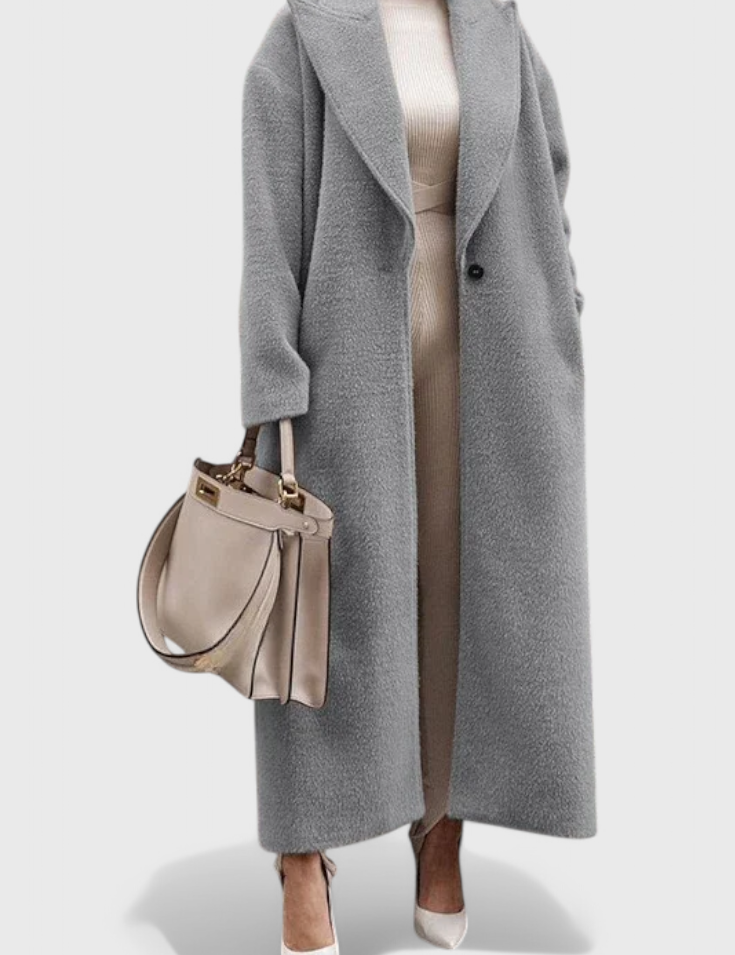 Chloe Abrigo Estructurado Elegante de Largo Completo