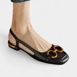 Alma Mocasines Slingback con Punta Cuadrada