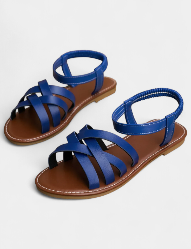 Romee Sandalias Planas con Tiras y Comodidad Todo el Día