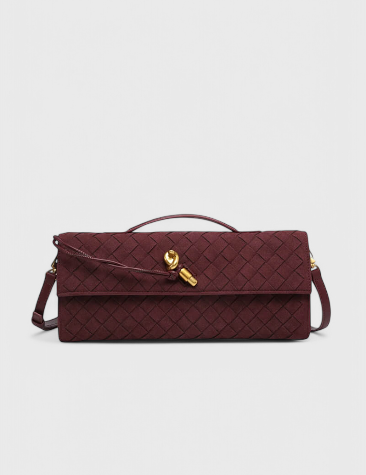 Melanie Bolso de Hombro Clásico de Ante