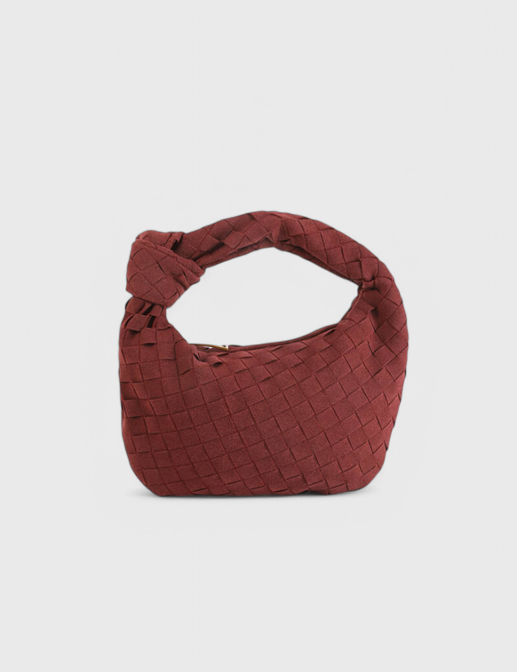 Remi Bolso Mini Woven con Detalle de Nudo