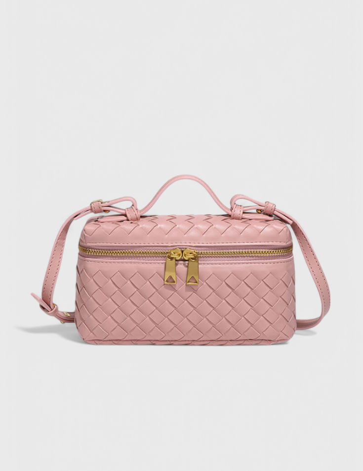 Milla Bolso Mini Woven con Accesorios Dorados