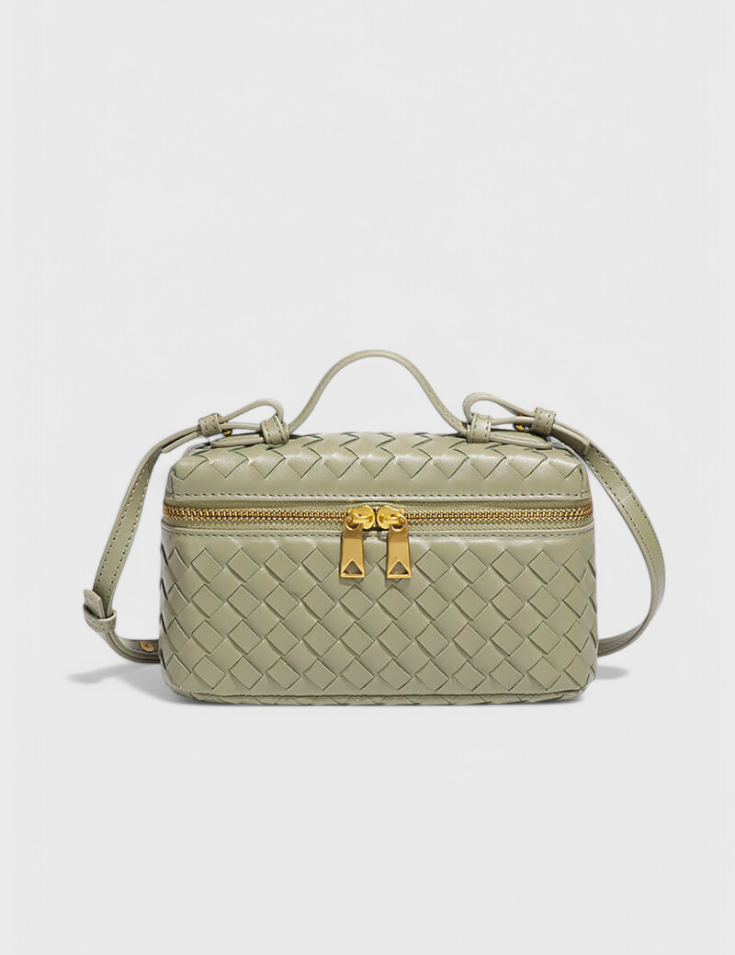 Milla Bolso Mini Woven con Accesorios Dorados