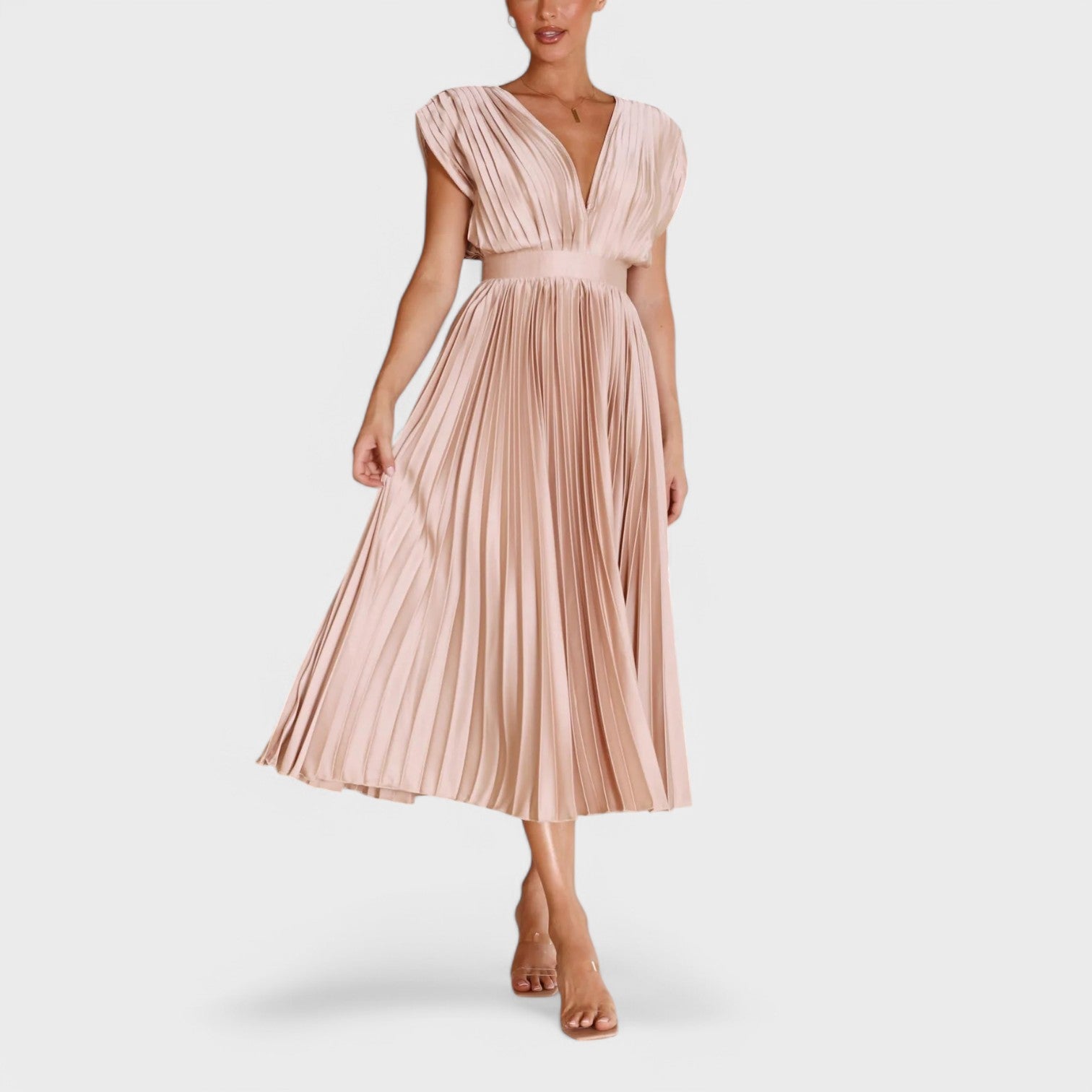 Paula - Vestido plisado elegante