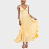 Camila - Vestido maxi amarillo