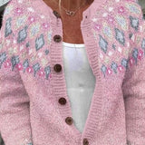 Angelika | Chaqueta de punto con diseño noruego