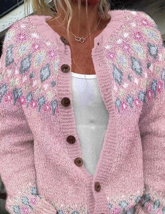 Angelika | Chaqueta de punto con diseño noruego