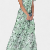 Amara Vestido Maxi Floral con Escote en V