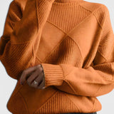 Jasmine Jersey de Cuello Alto de Cachemira