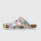 Zuecos Isolde con Hebilla de Corcho