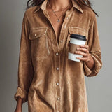 Estela | Vestido midi de pana