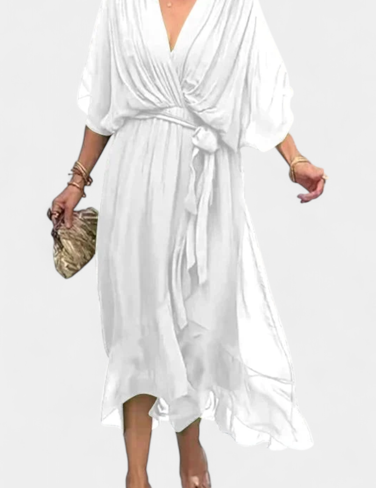 Luisa Vestido Flowy con Escote en V