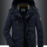Simón | Abrigo de Invierno para Hombre de Forro Polar Caliente de Mezcla de Lana Premium