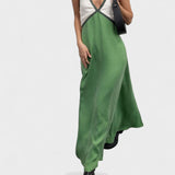 Lara - Vestido largo bicolor