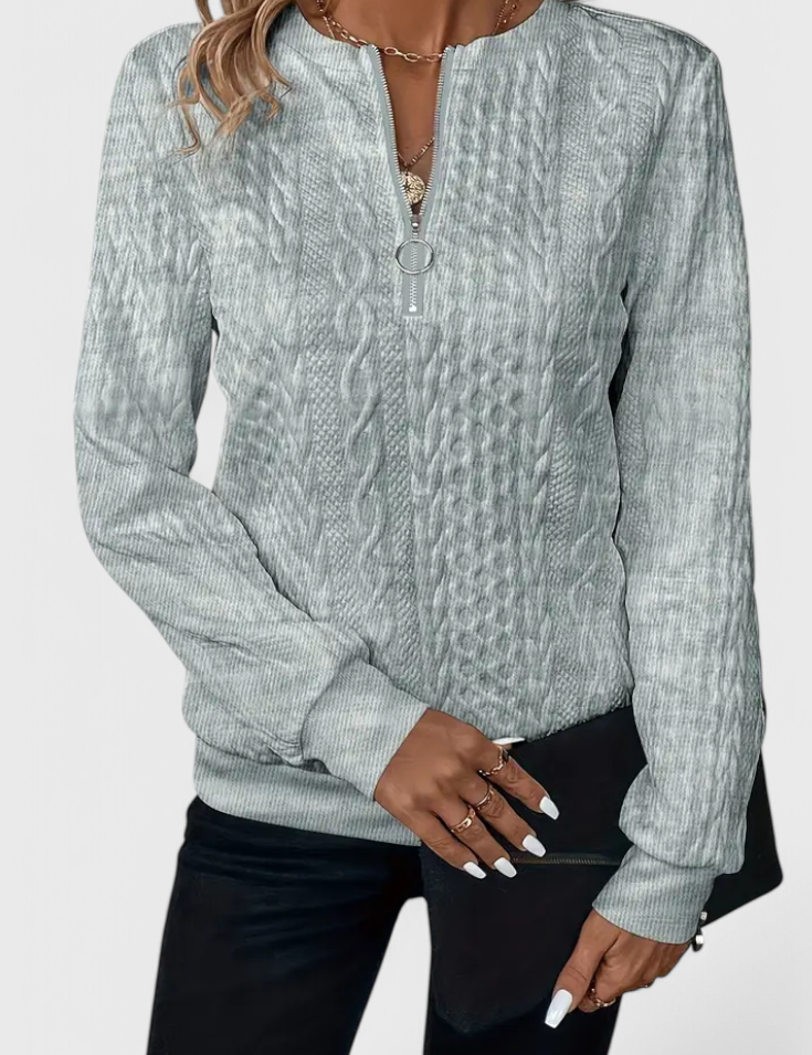 Zoey Jersey de Punto con Cremallera Suave