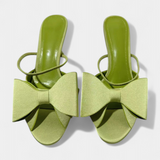 Tacones Puntiagudos de Cuero Sintético