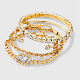 Conjunto de Pulseras con Tachuelas