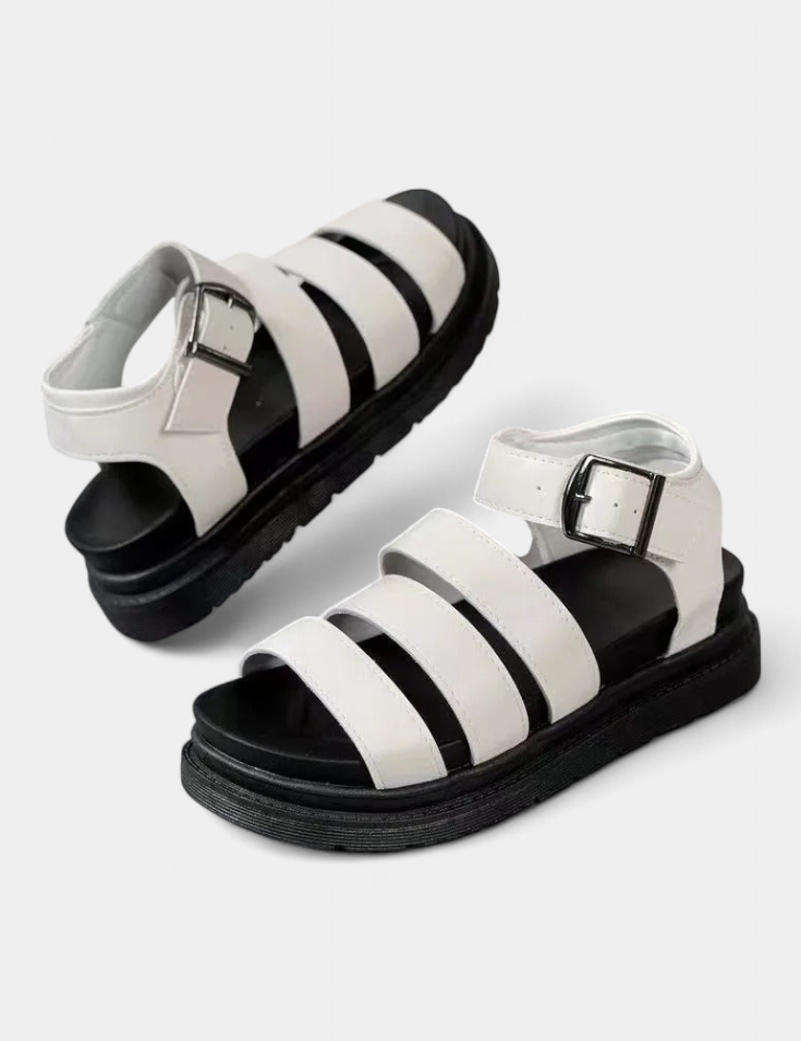 Renes Sandalias de Plataforma para Mujer con Múltiples Correas