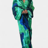 Rebecca Vestido Maxi Cortado con Pliegues