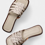 Roma Sandalias Planas Trenzadas