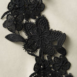 Diana Vestido Midi de Panel de Encaje Asimétrico