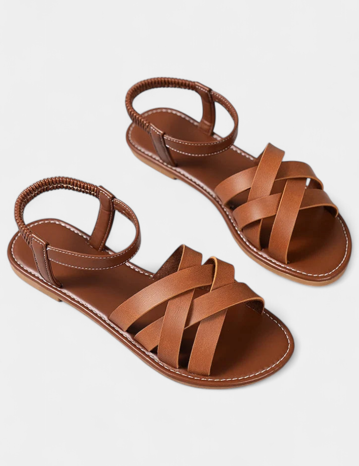 Romee Sandalias Planas con Tiras y Comodidad Todo el Día