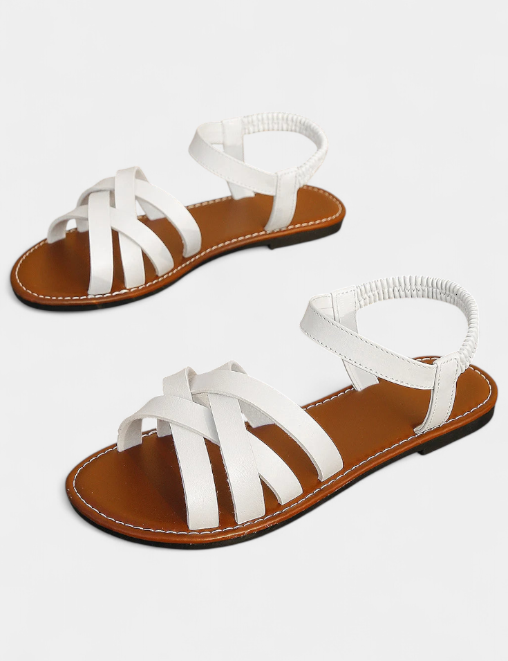 Romee Sandalias Planas con Tiras y Comodidad Todo el Día