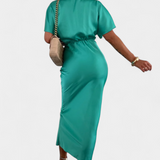 Emryn Vestido Suave con Nudo Cruzado