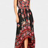 Chiara Vestido Floral Boho Chic con Cintura Ajustable