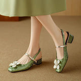 Mathilde – Zapatos de mujer elegantes con detalle floral