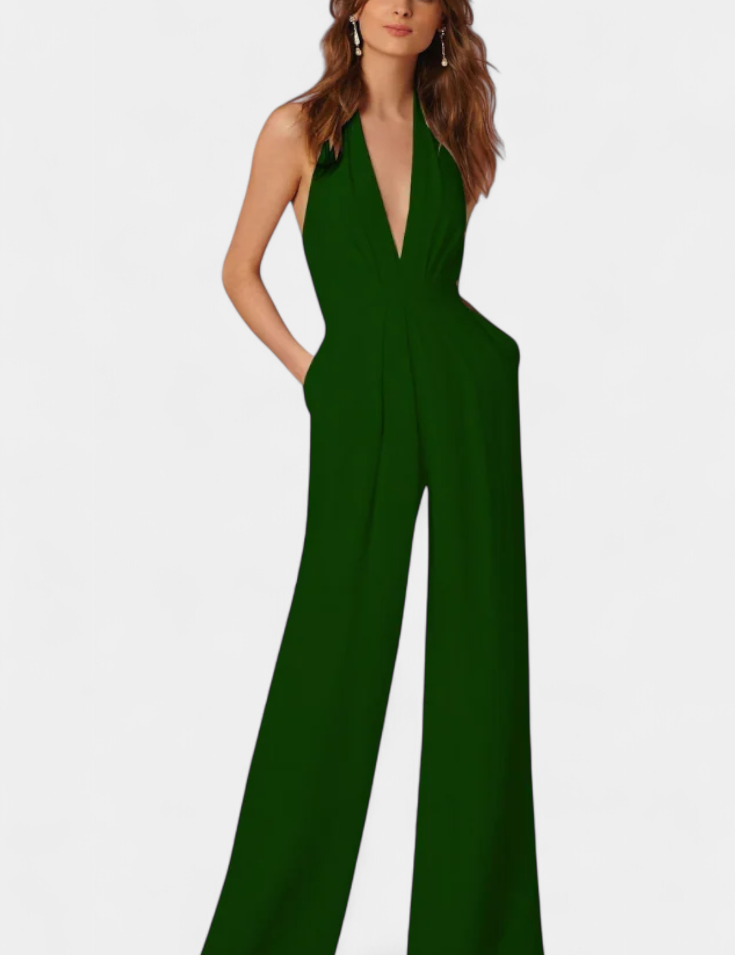 Lila Mono de Pierna Ancha con Elegancia Ligera
