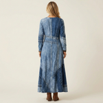 Vestido midi vaquero vintage Adriana, vista posterior