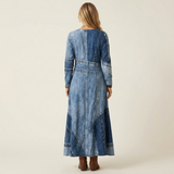 Vestido midi vaquero vintage Adriana, vista posterior