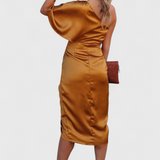 Anais Vestido de Satén Elegante y Versátil