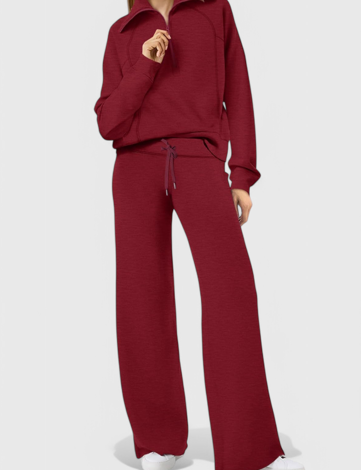 Berken Conjunto de Lounge de Dos Piezas de Manga Larga