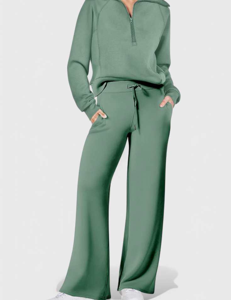 Berken Conjunto de Lounge de Dos Piezas de Manga Larga