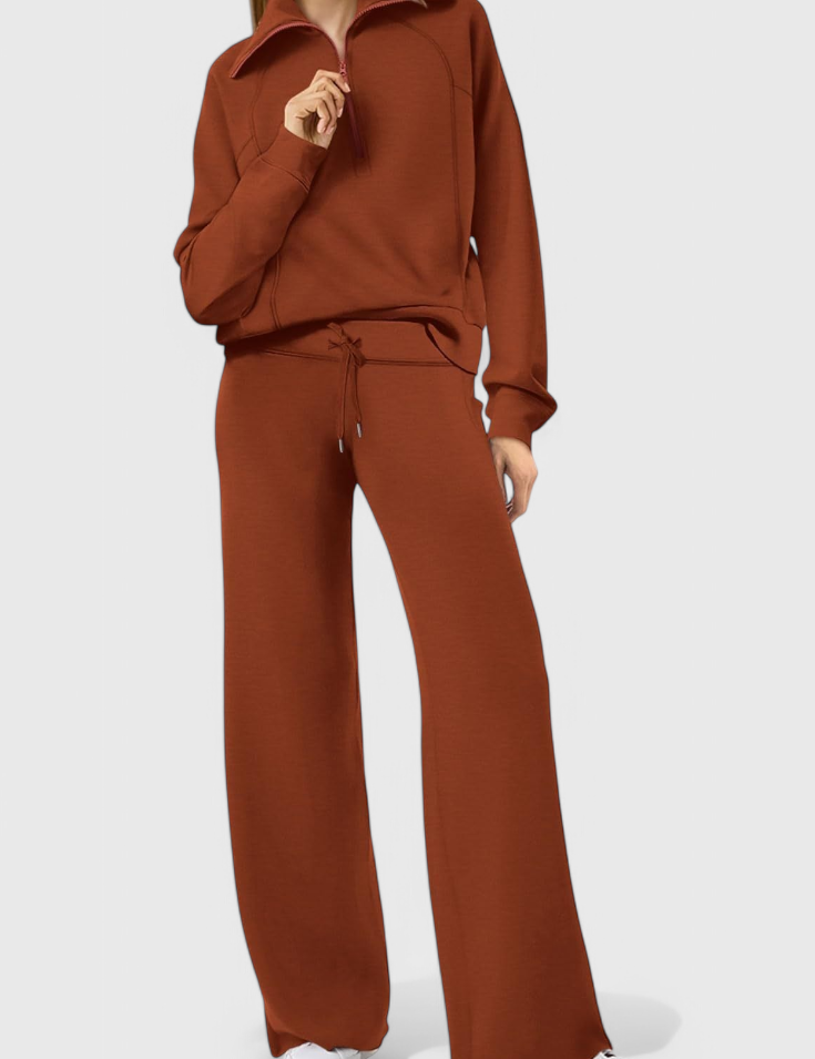 Berken Conjunto de Lounge de Dos Piezas de Manga Larga