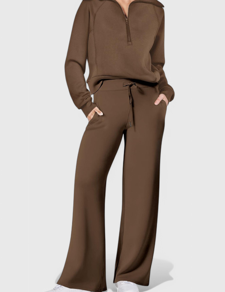 Berken Conjunto de Lounge de Dos Piezas de Manga Larga