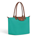 Bolso shopper plegable Andrea, turquesa, vista posterior