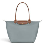 Bolso shopper plegable Amaya, gris claro, vista frontal