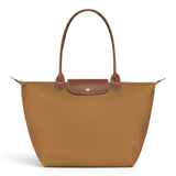 Bolso shopper plegable Carlota, marrón cognac, vista frontal