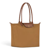 Bolso shopper plegable Carlota, marrón cognac, vista posterior