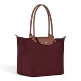 Bolso shopper plegable Alazne, burdeos, vista posterior