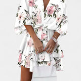 Eliza Vestido Mini con Nudo Frontal y Volantes