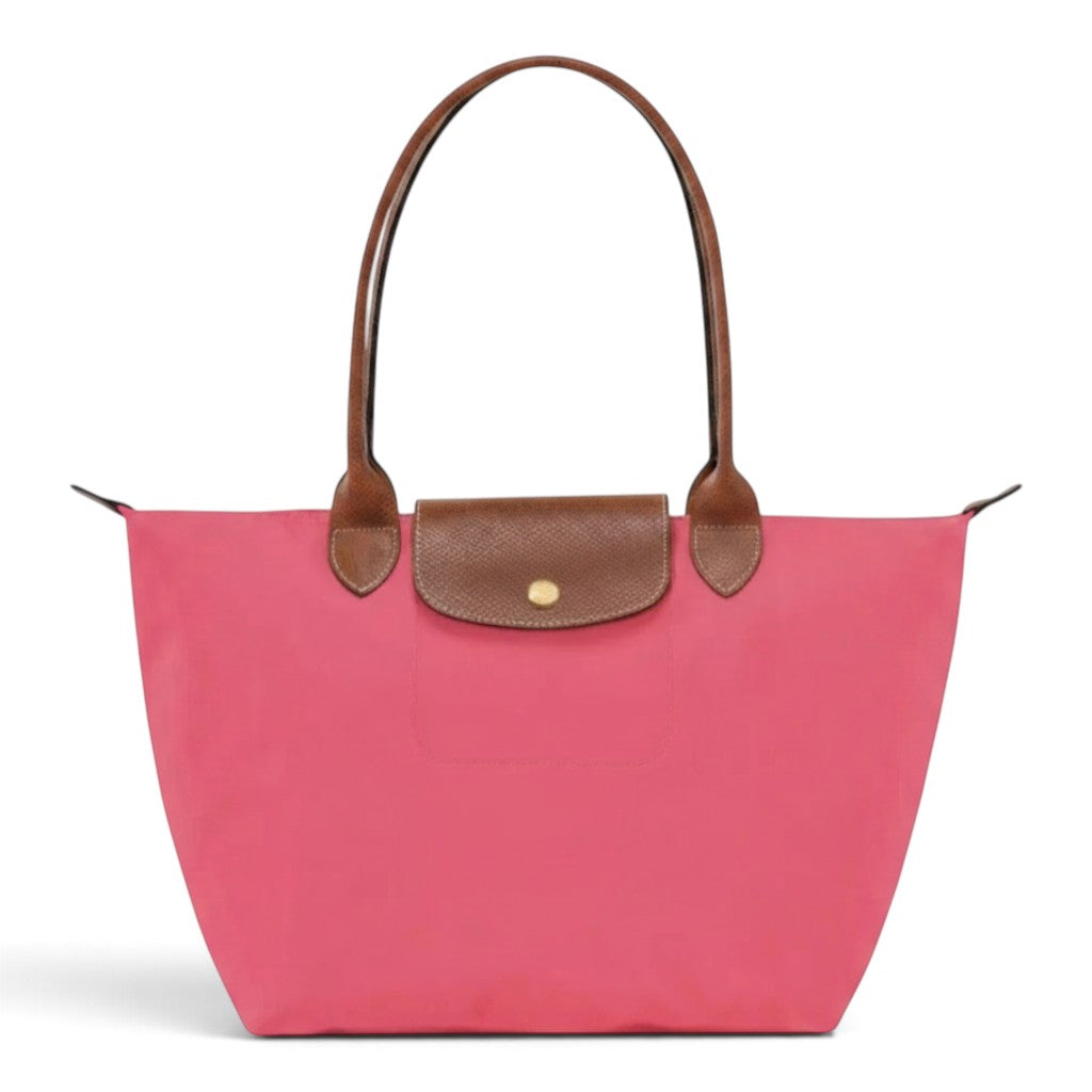 Bolso shopper plegable Susana, coral rosa, vista frontal