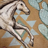 Brigitte™ | Chaqueta de punto con motivo de caballos y cactus